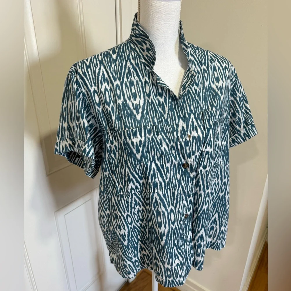 Pilcro Voile Surf Ikat Top - Picture 3 of 12